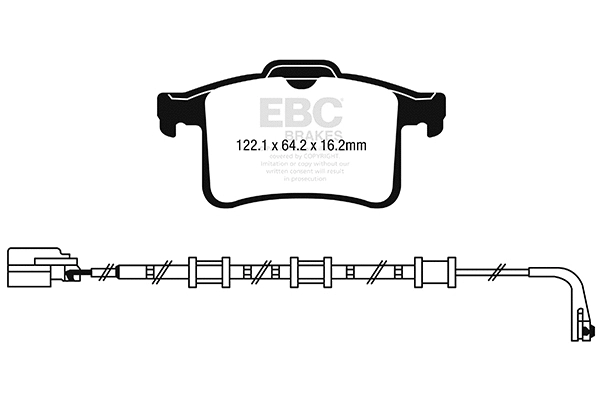 Brake Pad Set, disc brake (DP32244C)