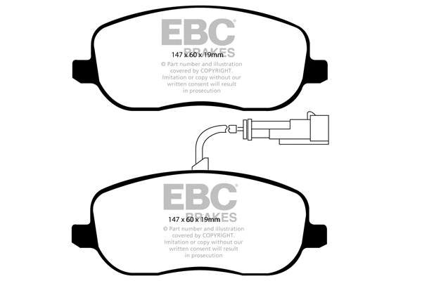 Brake Pad Set, disc brake (DP1906)