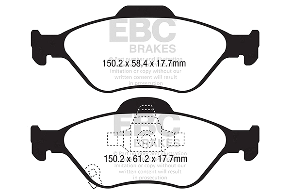 Brake Pad Set, disc brake (DPX2288)