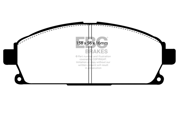 Brake Pad Set, disc brake (DP1247)
