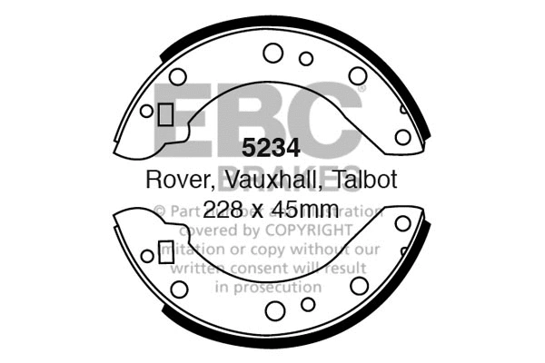 Brake Shoe Set (5234)