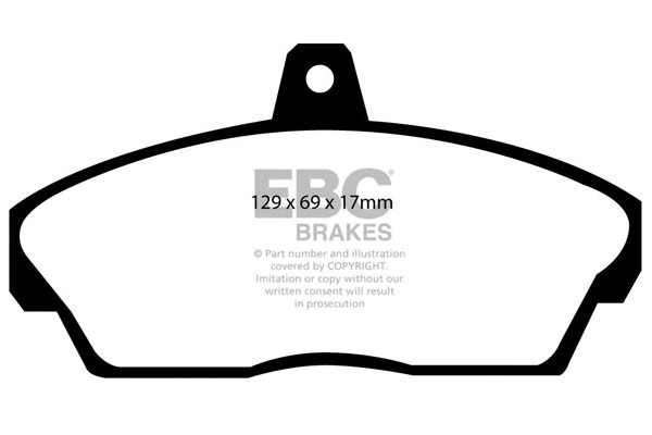 Brake Pad Set, disc brake (DP2815)