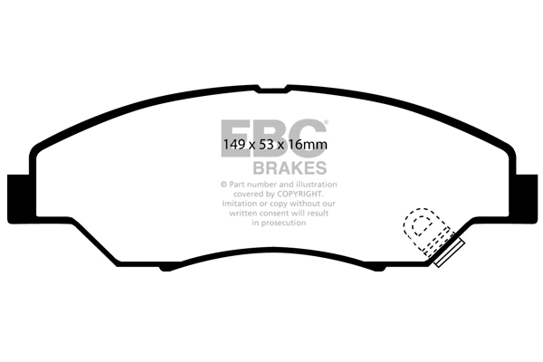 Brake Pad Set, disc brake (DP1404)