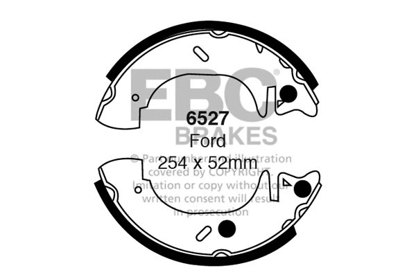 Brake Shoe Set (6527)
