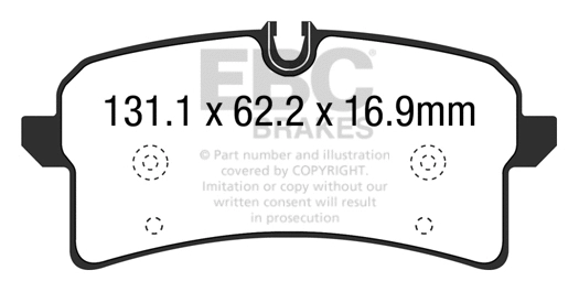 Brake Pad Set, disc brake (DP42204R)