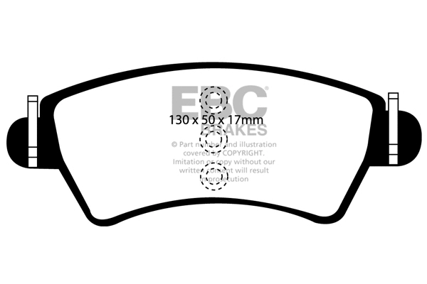 Brake Pad Set, disc brake (DP41234R)
