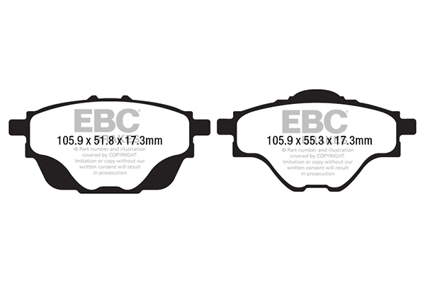 Brake Pad Set, disc brake (DP22197)