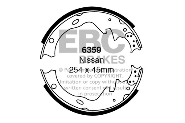 Brake Shoe Set (6359)