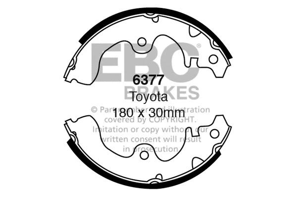 Brake Shoe Set (6377)