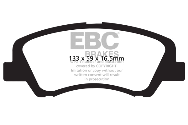 Brake Pad Set, disc brake (DP1899)