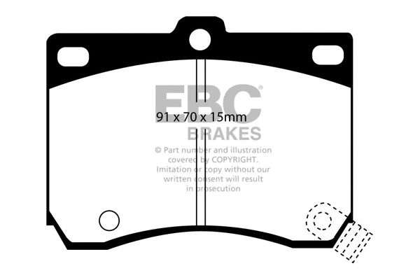 Brake Pad Set, disc brake (DP2824)
