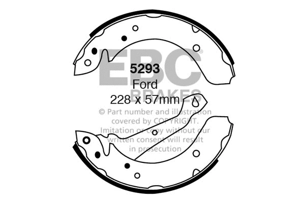 Brake Shoe Set (5293)