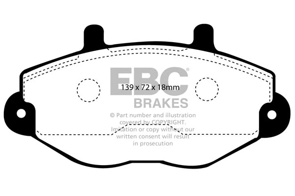 Brake Pad Set, disc brake (DP920)