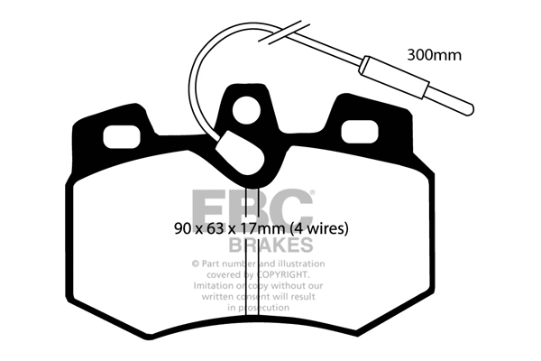 Brake Pad Set, disc brake (DP575/4)