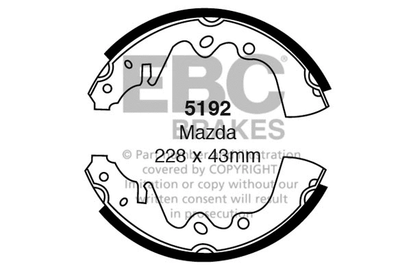 Brake Shoe Set (5192)