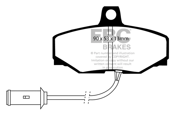 Brake Pad Set, disc brake (DP3757C)
