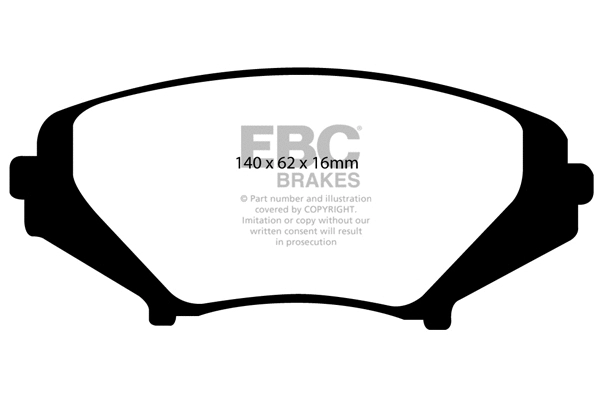 Brake Pad Set, disc brake (DP41665R)