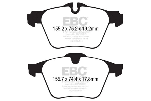 Brake Pad Set, disc brake (DP42189R)