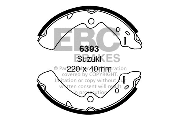 Brake Shoe Set (6393)