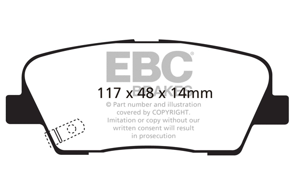 Brake Pad Set, disc brake (DP1806)
