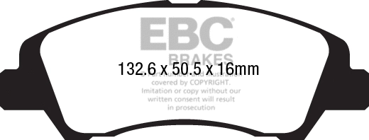 Brake Pad Set, disc brake (DPX2218)