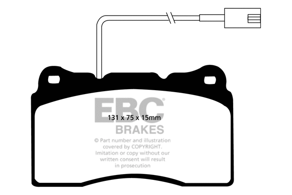 Brake Pad Set, disc brake (DP1540)