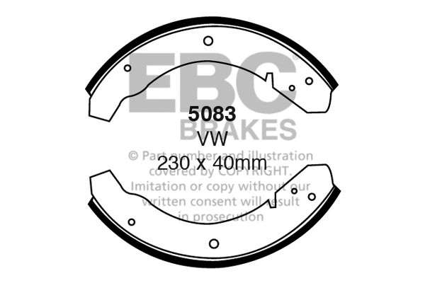 Brake Shoe Set (5083)