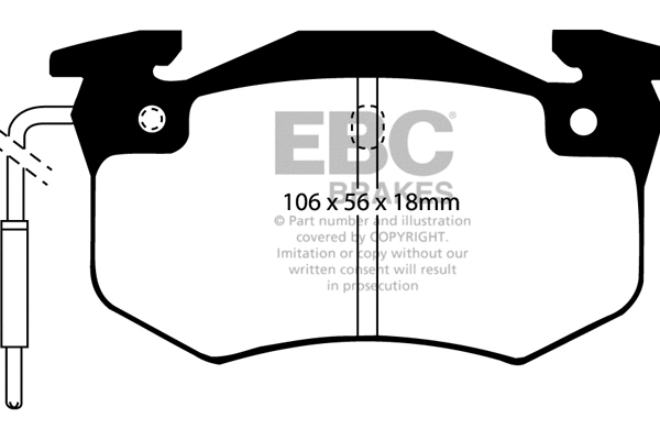 Brake Pad Set, disc brake (DP2458)