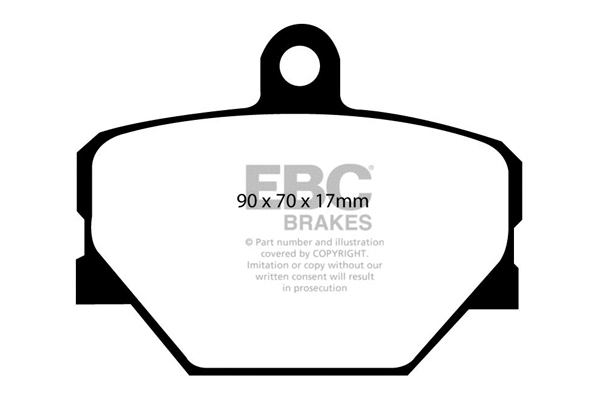 Brake Pad Set, disc brake (DP1287)