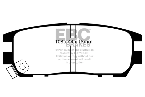 Brake Pad Set, disc brake (DP6958)