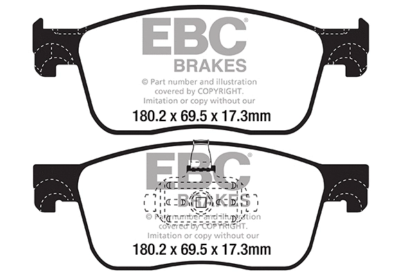Brake Pad Set, disc brake (DP22308)