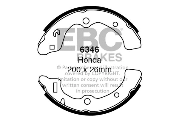 Brake Shoe Set (6346)