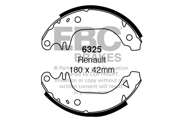 Brake Shoe Set (6325)