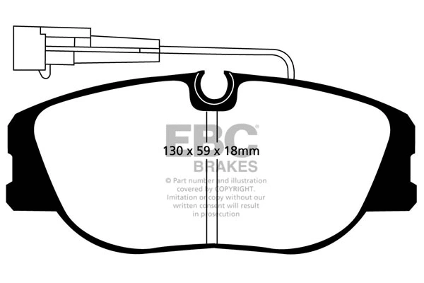 Brake Pad Set, disc brake (DP733)