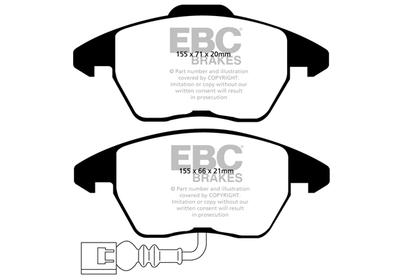 Brake Pad Set, disc brake (DP1945)