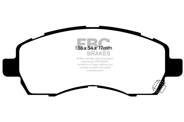 Brake Pad Set, disc brake (DP1138)