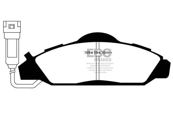 Brake Pad Set, disc brake (DP1126)