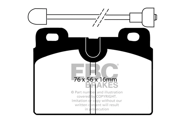 Brake Pad Set, disc brake (DP428)
