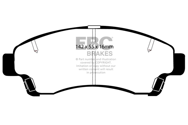 Brake Pad Set, disc brake (DP1189)
