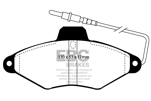 Brake Pad Set, disc brake (DP942)