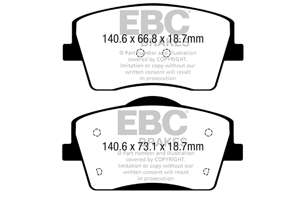 Brake Pad Set, disc brake (DPX2365)