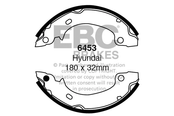 Brake Shoe Set (6453)