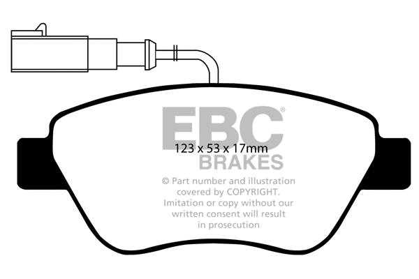 Brake Pad Set, disc brake (DP1384)