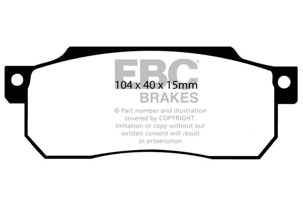 Brake Pad Set, disc brake (DP529)