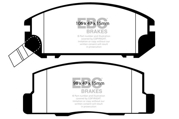 Brake Pad Set, disc brake (DP1107)