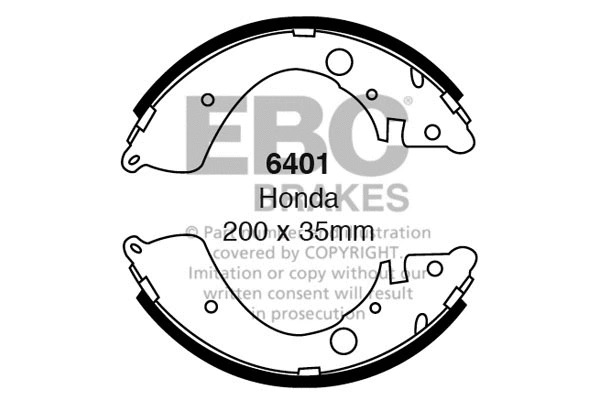 Brake Shoe Set (6401)