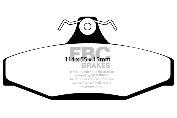 Brake Pad Set, disc brake (DP1132)