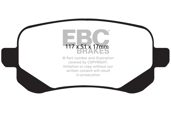 Brake Pad Set, disc brake (DP1840)