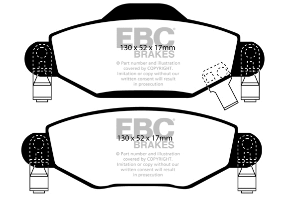 Brake Pad Set, disc brake (DP1446)