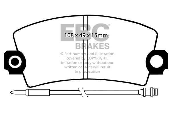Brake Pad Set, disc brake (DP651)